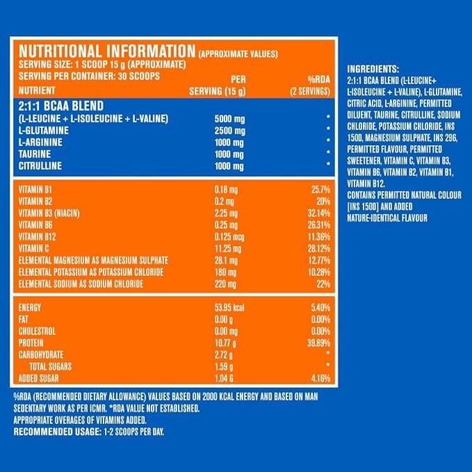 fast-up-bcaa-advanced-450-gms-30-servings-informed-sport-certified-bcaa-that-helps-in-muscle-recovery-endurance-bcaa-211-muscle-activators-electrolytes