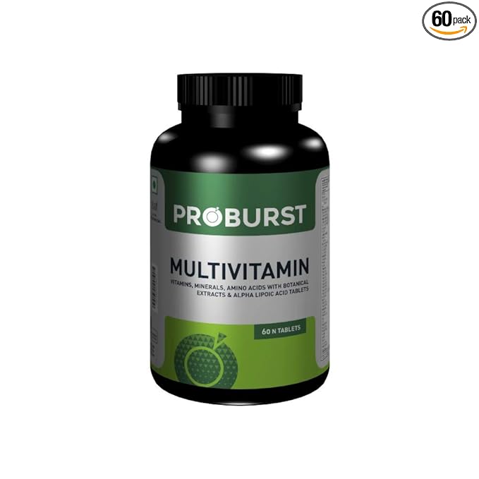 Proburst Multivitamin With 6 Essential Blends -VITAMINS,MINERALS,AMINO ACID WITH BOTNICAL EXTRACTS & ALPHA LIPOIC ACID with 42 Ingredients